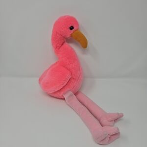 Ty Beanie Buddies "Pinky" Plush Pink Flamingo Stuffed Animal